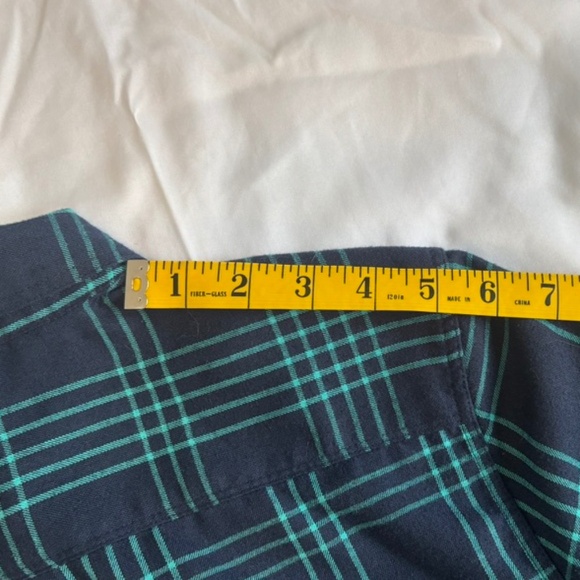 Eddie Bauer  Expedition Flex Flannel Shirt | Womens M | Classic Fit | Blue Plaid - Picture 9 of 13